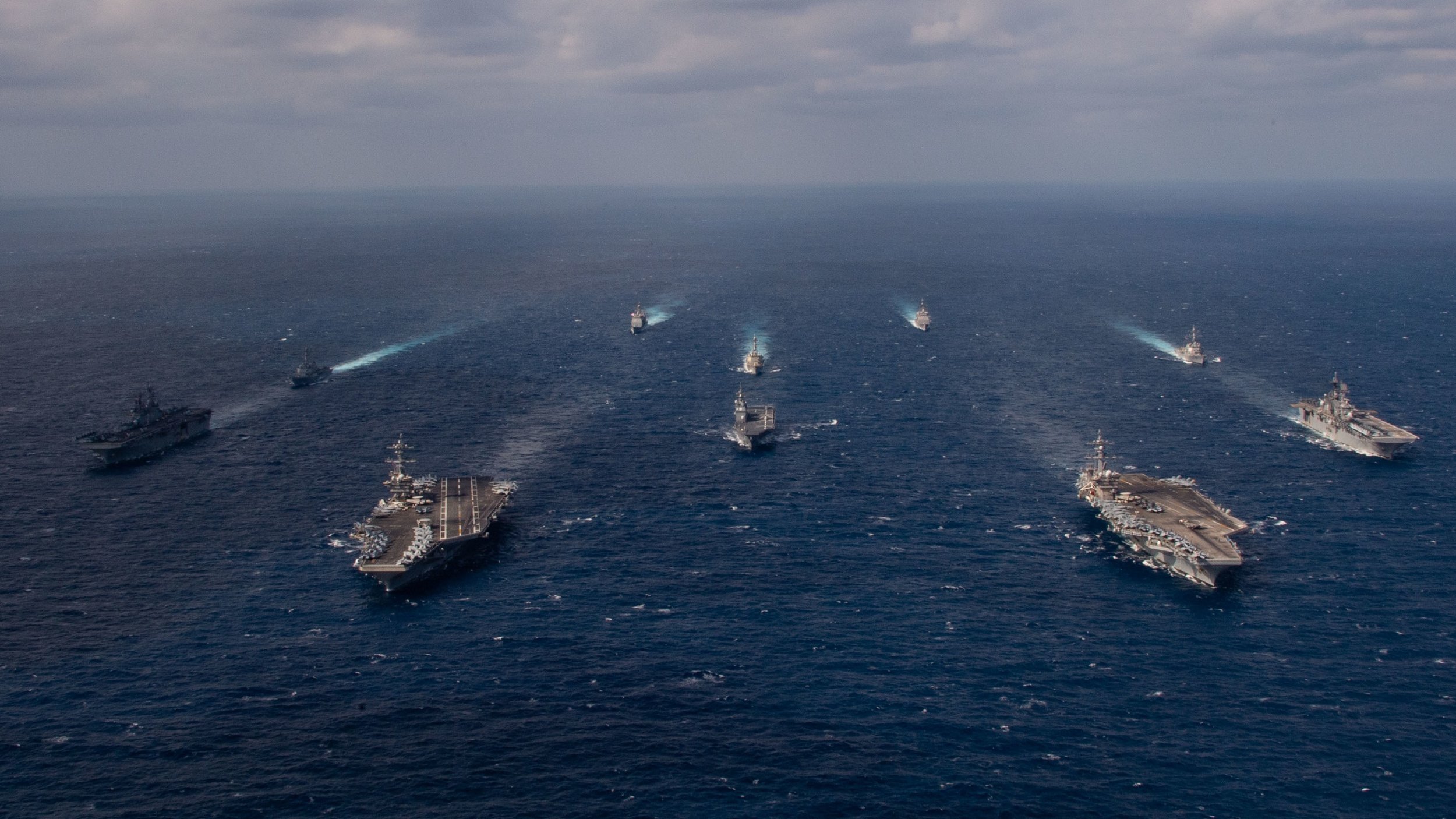 Washington Looks to Prove it Can Handle Three Fronts as 5 Carriers to Deploy Near Taiwan
